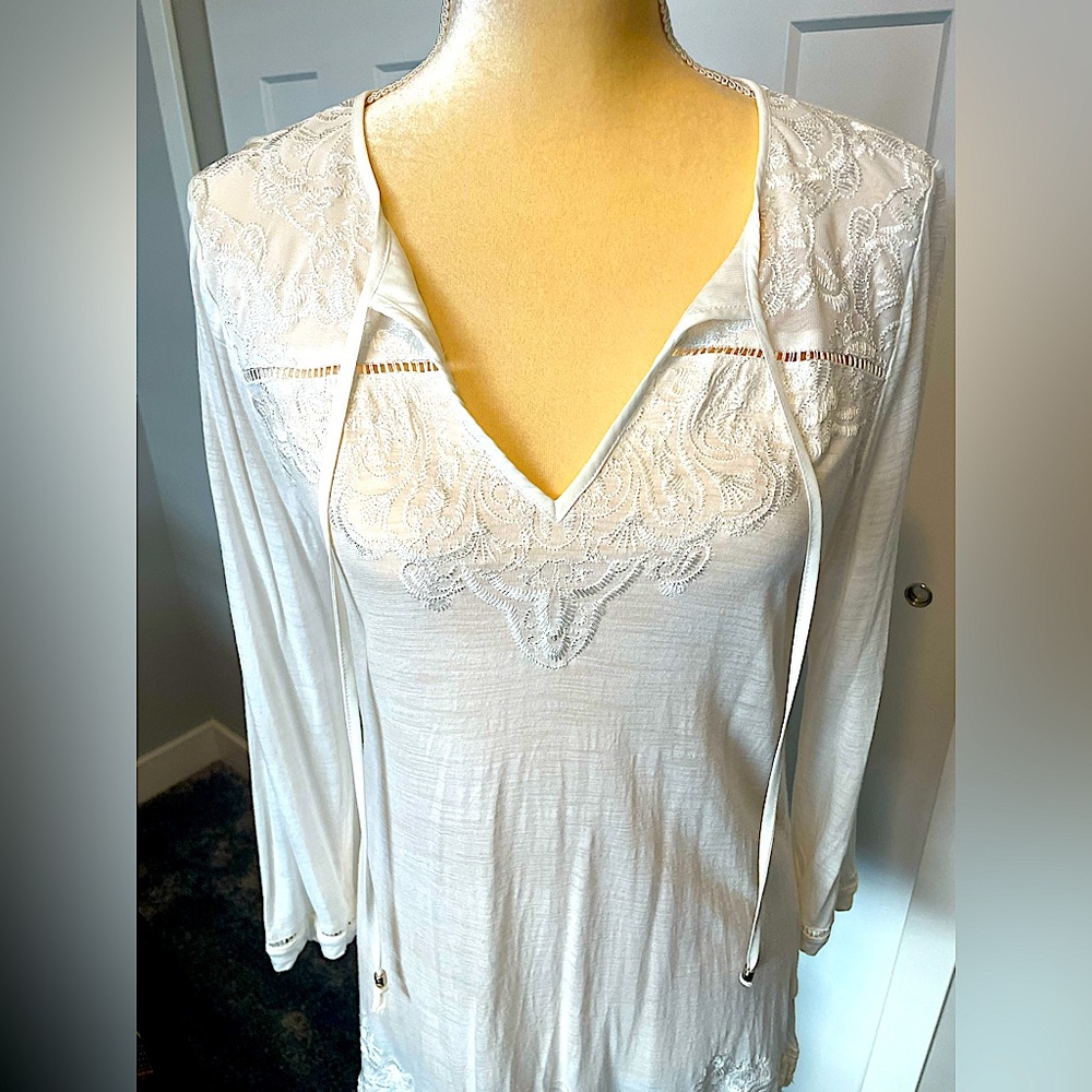 COPY - White House black market, white medium tunic